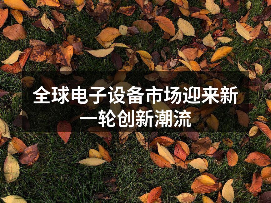 电子设备市场快速发展